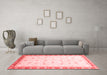 Modern Red Washable Rugs