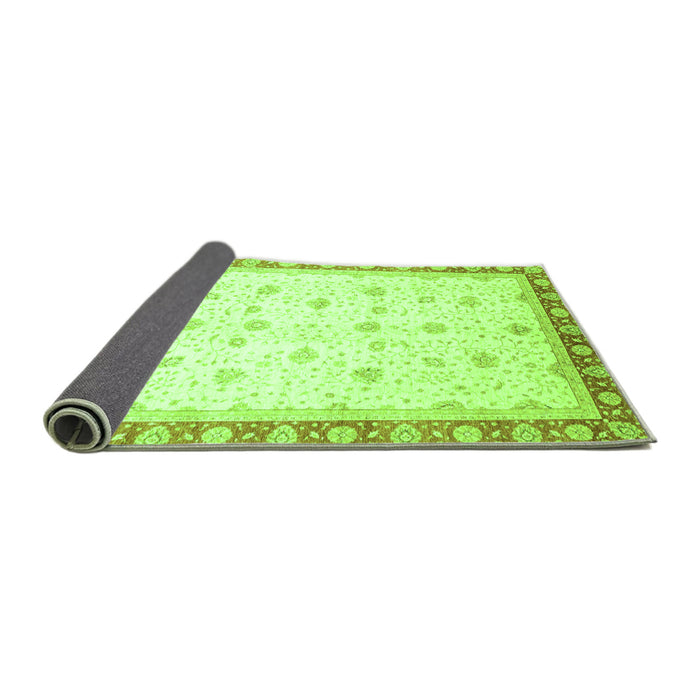 Sideview of Oriental Green Modern Rug, abs3646grn
