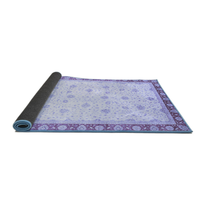 Sideview of Oriental Blue Modern Rug, abs3646blu
