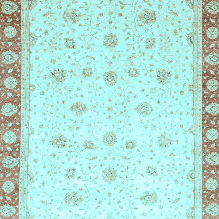 Oriental Light Blue Modern Rug, abs3646lblu