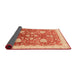 Sideview of Abstract Scarlet Red Oriental Rug, abs3647