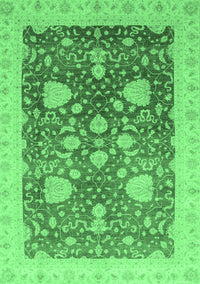 Oriental Emerald Green Modern Rug, abs3647emgrn