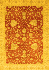 Oriental Yellow Modern Rug, abs3647yw