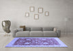 Machine Washable Oriental Blue Modern Rug in a Living Room, wshabs3647blu