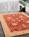 Machine Washable Abstract Scarlet Red Rug in a Family Room, wshabs3647