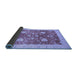 Sideview of Oriental Blue Modern Rug, abs3647blu