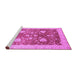 Sideview of Machine Washable Oriental Purple Modern Area Rugs, wshabs3647pur