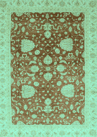 Oriental Turquoise Modern Rug, abs3647turq