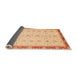 Sideview of Abstract Orange Oriental Rug, abs3648