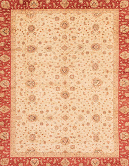 Machine Washable Abstract Orange Rug, wshabs3648
