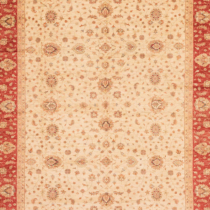 Machine Washable Abstract Orange Rug, wshabs3648