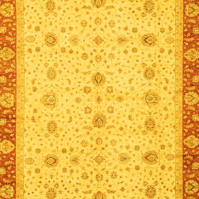 Oriental Yellow Modern Rug, abs3648yw