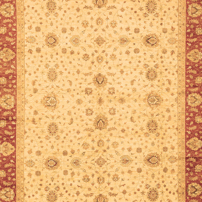 Machine Washable Oriental Brown Modern Rug, wshabs3648brn
