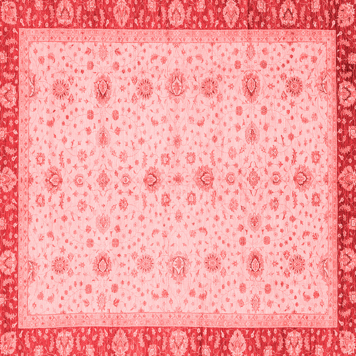 Machine Washable Oriental Red Modern Rug, wshabs3648red