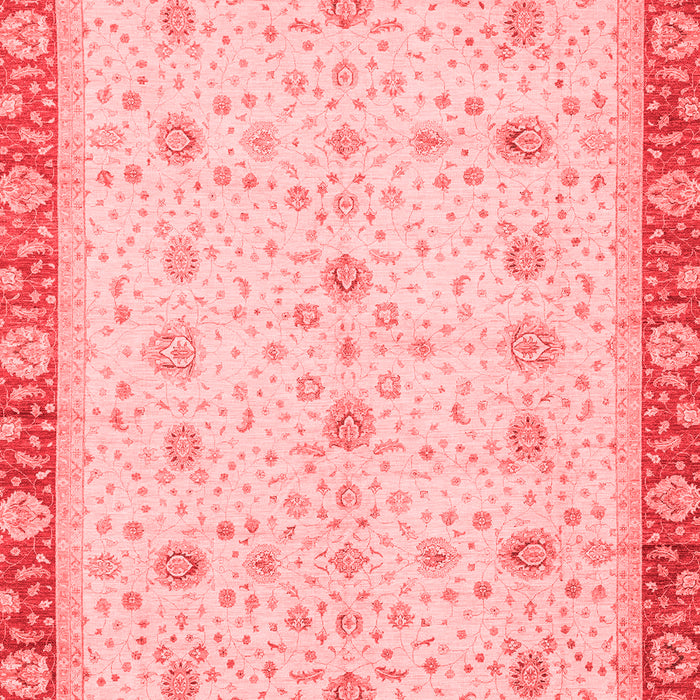 Machine Washable Oriental Red Modern Rug, wshabs3648red