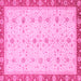 Square Oriental Pink Modern Rug, abs3648pnk