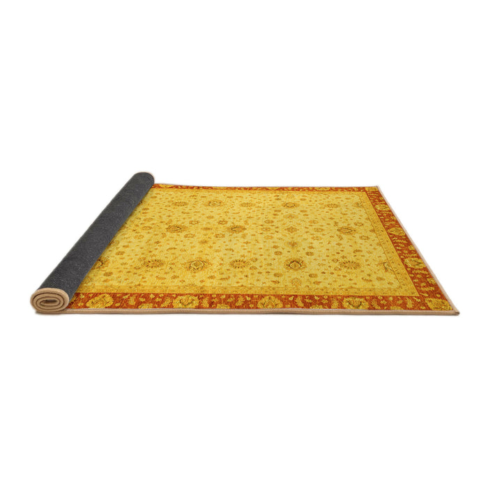 Sideview of Oriental Yellow Modern Rug, abs3648yw