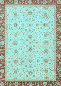 Oriental Light Blue Modern Rug, abs3648lblu