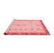 Modern Red Washable Rugs