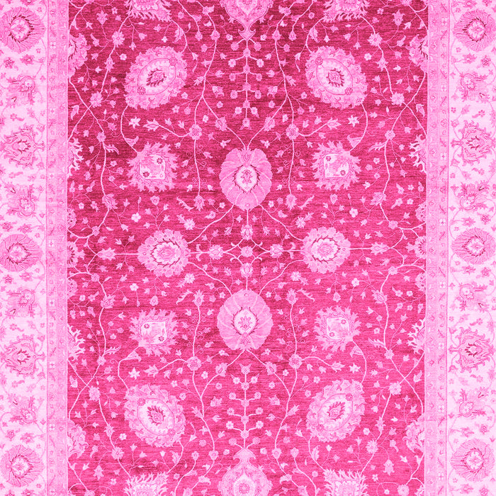 Machine Washable Oriental Pink Traditional Rug, wshabs3649pnk
