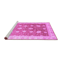 Sideview of Machine Washable Oriental Purple Traditional Area Rugs, wshabs3649pur