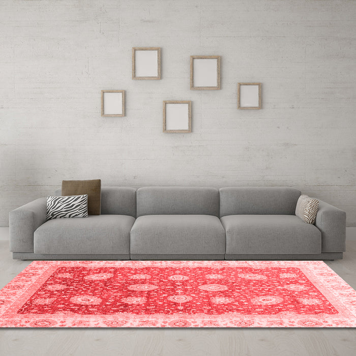 Traditional Red Washable Rugs