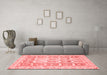 Modern Red Washable Rugs