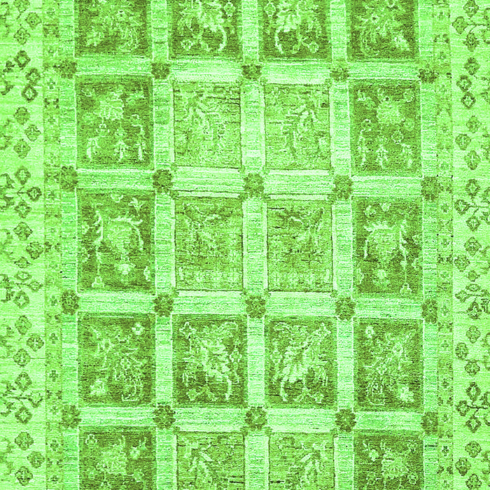 Abstract Green Modern Rug, abs364grn