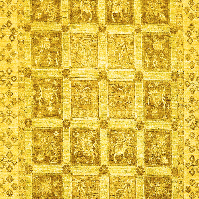 Machine Washable Abstract Yellow Modern Rug, wshabs364yw