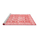 Modern Red Washable Rugs