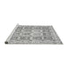 Sideview of Machine Washable Abstract Gray Modern Rug, wshabs364gry