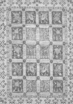 Abstract Gray Modern Rug, abs364gry