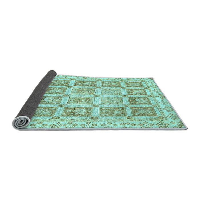 Sideview of Abstract Light Blue Modern Rug, abs364lblu