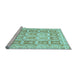 Sideview of Machine Washable Abstract Light Blue Modern Rug, wshabs364lblu