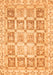 Machine Washable Abstract Orange Modern Area Rugs, wshabs364org