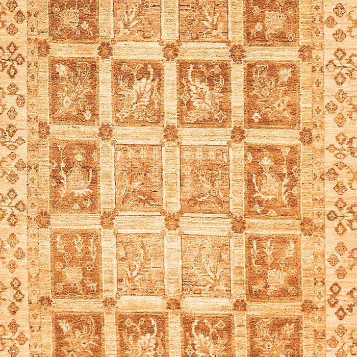 Machine Washable Abstract Orange Modern Area Rugs, wshabs364org