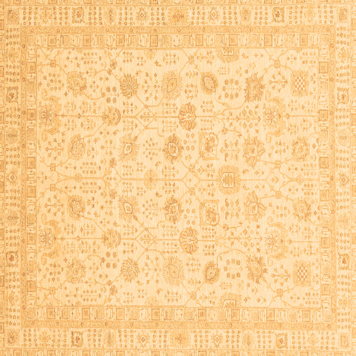 Square Machine Washable Oriental Brown Traditional Rug, wshabs3650brn