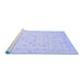 Sideview of Machine Washable Oriental Blue Traditional Rug, wshabs3650blu