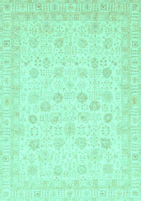 Oriental Turquoise Traditional Rug, abs3650turq