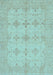 Machine Washable Abstract Light Blue Modern Rug, wshabs3651lblu