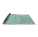 Sideview of Abstract Light Blue Modern Rug, abs3651lblu