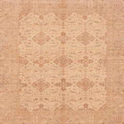 Square Abstract Mango Orange Modern Rug, abs3651