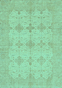 Abstract Turquoise Modern Rug, abs3651turq