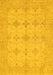 Abstract Yellow Modern Rug, abs3651yw