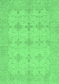 Abstract Emerald Green Modern Rug, abs3651emgrn