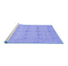 Sideview of Machine Washable Abstract Blue Modern Rug, wshabs3651blu