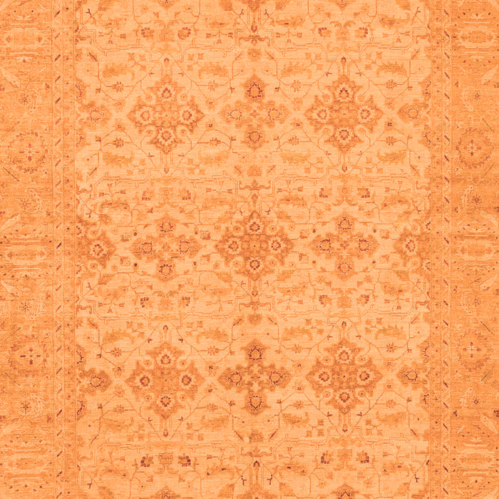 Machine Washable Abstract Orange Modern Area Rugs, wshabs3651org