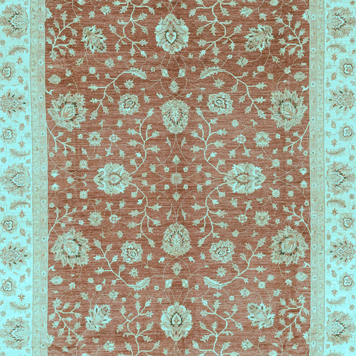 Oriental Light Blue Traditional Rug, abs3652lblu
