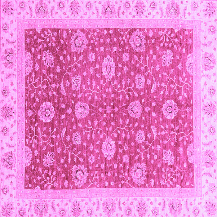 Square Oriental Purple Traditional Rug, abs3652pur