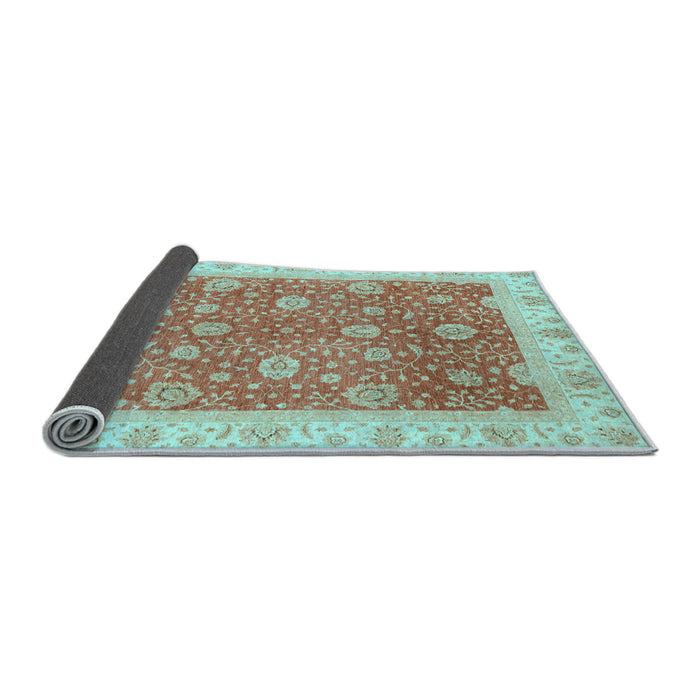 Sideview of Oriental Light Blue Traditional Rug, abs3652lblu